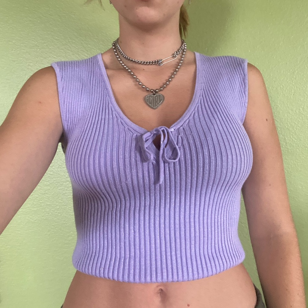 Lilac knit top